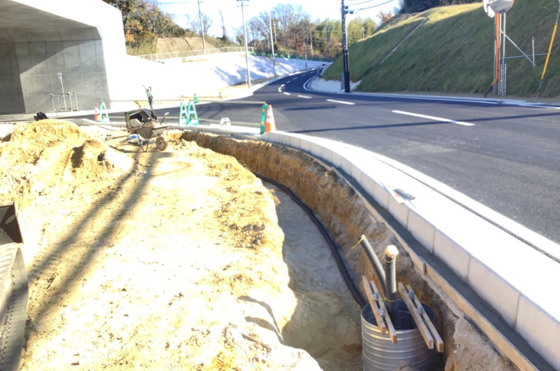 清滝生駒道路北田原東地区改良工事