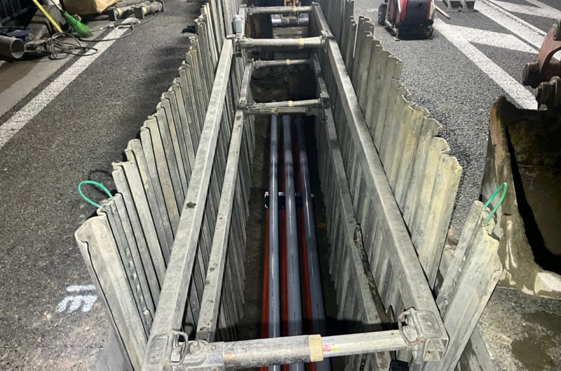 国道1号本宮二丁目地区他電線共同溝工事