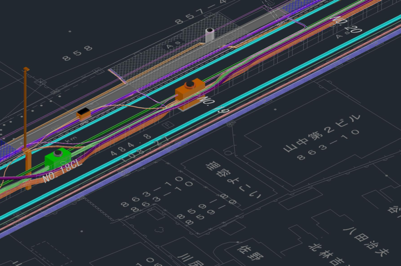 国道1号本宮二丁目地区他電線共同溝工事