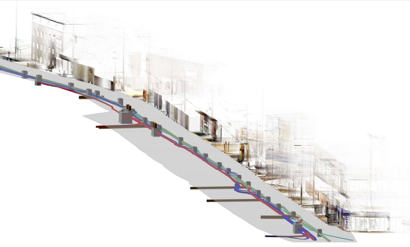 国道２４号奈良バイパス柏木西地区電線共同溝工事