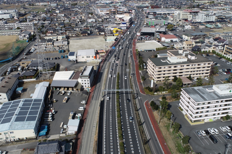 国道２４号奈良バイパス柏木西地区電線共同溝工事